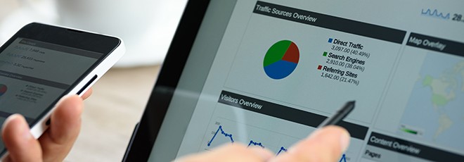 Modern digital marketing on the tablet Modern digital marketing on the tablet