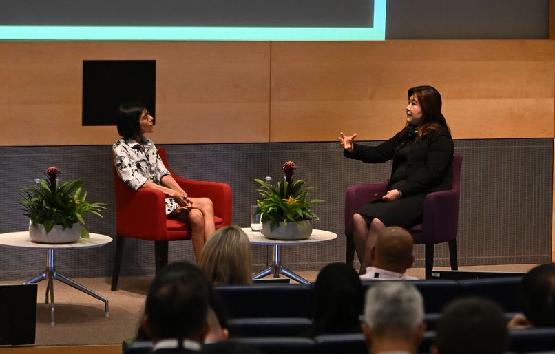 Deepa Raja Carbon, Managing Director & Vice-Chair, Dubai Virtual Assets Regulatory Authority (VARA) and Sandra Ro, CEO, GBBC