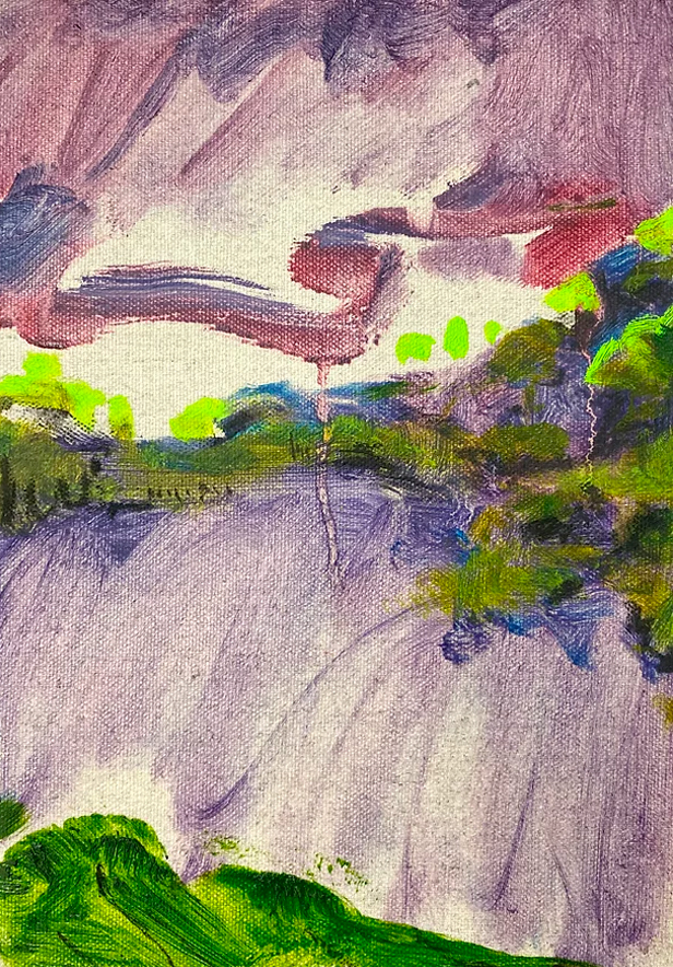 Sammi Mak_Violet, 2021, Oil on canvas, 30x41cm