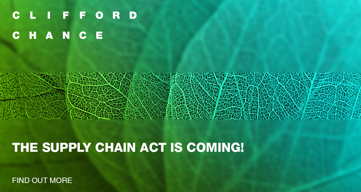 The supply chain act is coming